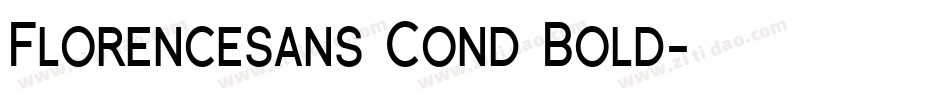 Florencesans Cond Bold字体转换